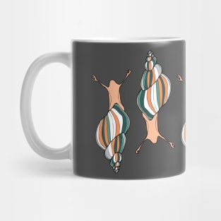 Banded snails - peach fuzz Mug